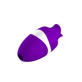 7 Speeds Silent Suction Tongue Powerful Sex Toy Lick Suck Vibration (Color: purple)