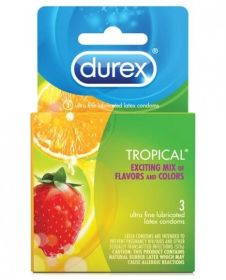 Durex Tropical 3 Pack Latex Condoms (SKU: TCN-7607-09)